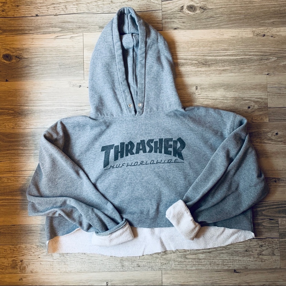 Thrasher cropped hoodie